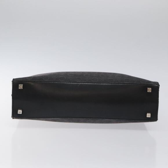 CELINE C Macadam Canvas Hand Bag Gray Silver - Picture 9 of 12